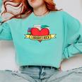 Librarian Library Assistant Libraries Rock Book Lover Comfort Colors Sweatshirt Butter