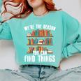 Librarian Reading Books Lover Library Comfort Colors Sweatshirt Butter