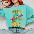 Little Cute Superhero Brother Comic Book Baby Bro Comfort Colors Sweatshirt Butter Little Cute Superhero Brother Comic Book Baby Bro Comfort Colors Sweatshirt Butter