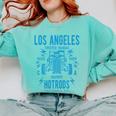 Los Angeles Hotrods Automotive Nostalgia Premium Tri-Blend Comfort Colors Sweatshirt Butter