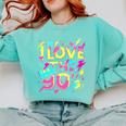 I Love The 90'S 90s Retro Nostalgia Premium Tri-Blend Comfort Colors Sweatshirt Butter I Love The 90'S 90s Retro Nostalgia Premium Tri-Blend Comfort Colors Sweatshirt Butter