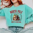 North Pole Book Club Hot Cocoa Bookworm Christmas Xmas Comfort Colors Sweatshirt Butter North Pole Book Club Hot Cocoa Bookworm Christmas Xmas Comfort Colors Sweatshirt Butter