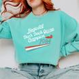 Nostalgia 80s Duck Goose Distressed Comfort Colors Sweatshirt Butter