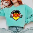 Nostalgia Chest Flag GDR Comfort Colors Sweatshirt Butter
