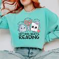 Nothing Beats Reading Rock Paper Scissors Book Lover Teacher Comfort Colors Sweatshirt Butter