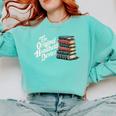 The Original Handheld Device Book Fair Book Lover Comfort Colors Sweatshirt Butter