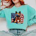 Patriotic German Shepherd Dog Books Baseball American Flag Comfort Colors Sweatshirt Butter Patriotic German Shepherd Dog Books Baseball American Flag Comfort Colors Sweatshirt Butter