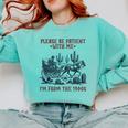 Please Be-Patient-With-Me I'm From The 1900s Comfort Colors Sweatshirt Butter