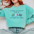 PLEASE BE PATIENT WITH ME I'M FROM THE 1900s 90s Meme Premium Tri-Blend Comfort Colors Sweatshirt Butter