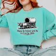 Please Be Patient With Me I'm From The 1900s Oxen And Wagon Comfort Colors Sweatshirt Butter