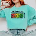Powered By Books Bookworm Librarian Reading Comfort Colors Sweatshirt Butter