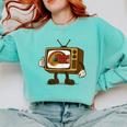 Protect PBS 80s Nostalgia Television Shirt Comfort Colors Sweatshirt Butter