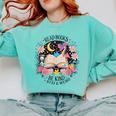 Read Books Be Kind Stay Weird Dragon Comfort Colors Sweatshirt Butter