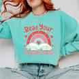 Read Your Heart Out Book Valentines Day Reading Teacher Comfort Colors Sweatshirt Butter