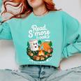 Read S'More Books Around Campfire National Book Week Comfort Colors Sweatshirt Butter