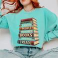 Reading Book Comfort Colors Sweatshirt Butter