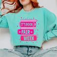 Reading Books Its Book Fair Week Comfort Colors Sweatshirt Butter
