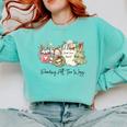 Reading All The Way Christmas Book Lover For Women And Teens Comfort Colors Sweatshirt Butter Reading All The Way Christmas Book Lover For Women And Teens Comfort Colors Sweatshirt Butter
