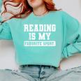 Reading Is My Favorite Sport Book Lover Reader Comfort Colors Sweatshirt Butter Reading Is My Favorite Sport Book Lover Reader Comfort Colors Sweatshirt Butter