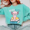 Reads Alotl Shirt Kids Readsolotl Read Axolotl Shirt Books Comfort Colors Sweatshirt Butter