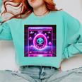 Retro Nostalgia Vaporwave- Error 404 Comfort Colors Sweatshirt Butter