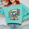Retro Old Cassette Tape Cartoon With Walker Nostalgia Comfort Colors Sweatshirt Butter Retro Old Cassette Tape Cartoon With Walker Nostalgia Comfort Colors Sweatshirt Butter