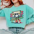 Retro Old Cassette Tape Cartoon With Walker Nostalgia Premium Tri-Blend Comfort Colors Sweatshirt Butter Retro Old Cassette Tape Cartoon With Walker Nostalgia Premium Tri-Blend Comfort Colors Sweatshirt Butter