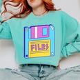 Retro TechnologyOld School Floppy Nostalgia 90s Generation Comfort Colors Sweatshirt Butter