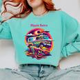 Retro Graphic Print With a Touch Of Nostalgia Comfort Colors Sweatshirt Butter Retro Graphic Print With a Touch Of Nostalgia Comfort Colors Sweatshirt Butter