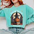 Salem Witch Book Club All Witches Welcome Halloween Reading Comfort Colors Sweatshirt Butter Salem Witch Book Club All Witches Welcome Halloween Reading Comfort Colors Sweatshirt Butter