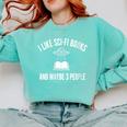 I Like Sci-Fi Books And Maybe 3 People Comfort Colors Sweatshirt Butter