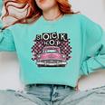 Sock Hop 50s Classic Car Nostalgia 1950s Greaser Comfort Colors Sweatshirt Butter