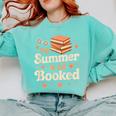 My Summer Is All Booked Book Lover Reading Vacation 2025 Comfort Colors Sweatshirt Butter