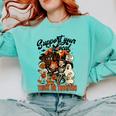 Support Your Local Trick Or Treaters Retro Spooky Nostalgia Comfort Colors Sweatshirt Butter