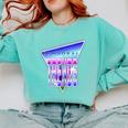 Temporal Trends Vaporwave Style Retro Nostalgia Look Comfort Colors Sweatshirt Butter