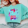 Totally 80's Colorful Retro 1980s Style Nostalgia Vibe Comfort Colors Sweatshirt Butter