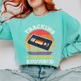 Tracking Adjustments Required Nostalgia VHS Retro Tape Comfort Colors Sweatshirt Butter