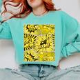 Varsity-Gold Yellow Comic Book University Varsity-Gold Comfort Colors Sweatshirt Butter