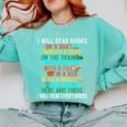 I Will Read Book On Boat Words For Kids Comfort Colors Sweatshirt Butter