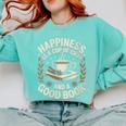 Women's Chai Tea And Books Chai Latte Lover Comfort Colors Sweatshirt Butter