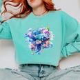 Women's Frutiger Aero Y2K Fish Comfort Colors Sweatshirt Butter Women's Frutiger Aero Y2K Fish Comfort Colors Sweatshirt Butter