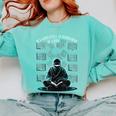 In A World Full Of Bookworms Be A Book Ninja Reading Reader Comfort Colors Sweatshirt Butter