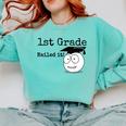 1st Grade Nailed It Kids Graduation TShirt Second Grade Comfort Colors Sweatshirt Chalky Mint