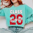 2 Sided Class Of 2026 Senior 2026 Graduation Comfort Colors Sweatshirt Chalky Mint