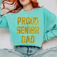 2018 Senior Dad High School Graduation Party SEN18R T Shirt Comfort Colors Sweatshirt Chalky Mint