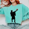 2019 Football Graduation Dab Shirt- Dabbing Graduate Comfort Colors Sweatshirt Chalky Mint