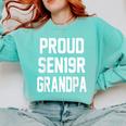 2019 Senior Grandpa SEN19R Class Graduation Party T Shirt Comfort Colors Sweatshirt Chalky Mint