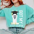 2022 Graduate Graduation For Him Her Got My Dip-Llama Comfort Colors Sweatshirt Chalky Mint