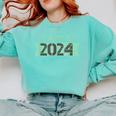 2024 Senior Class Graduation Shirt Graduate Comfort Colors Sweatshirt Chalky Mint