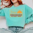2025 Graduation Highschool Senior Sunset Comfort Colors Sweatshirt Chalky Mint